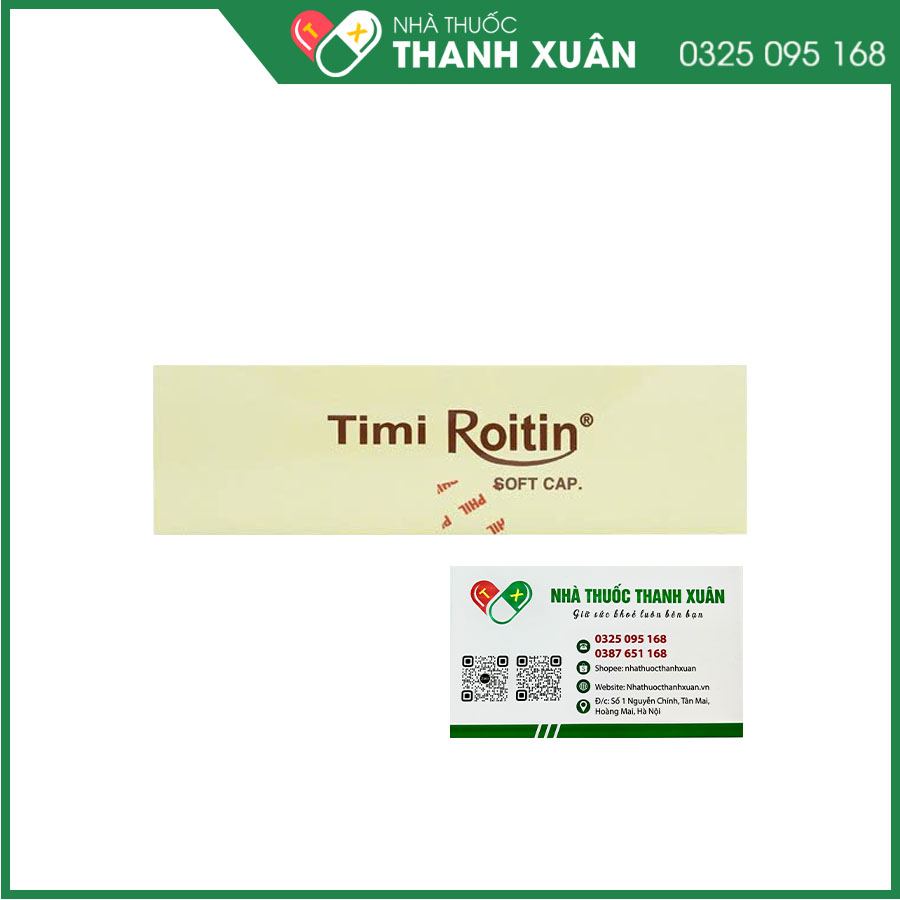 Timi Roitin bổ sung vitamin nhóm B giúp hỗ trợ các vấn đề về dây thần kinh